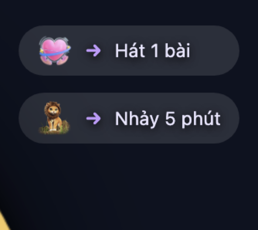 Mẫu Thử thách của IdolFX